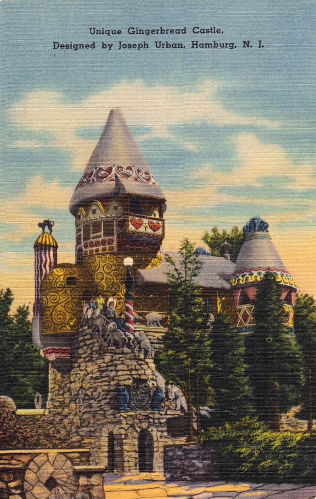 A 1930s postcard of he original castle.